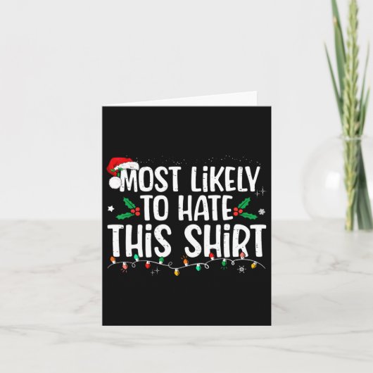 Ik heb een hekel aan deze kerst kaart (Voorkant)