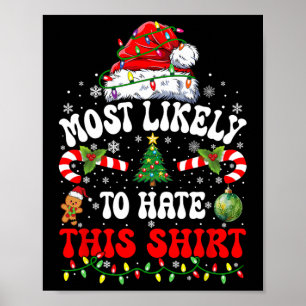Ik heb een hekel aan deze kerst poster