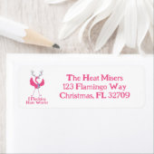 Ik heb een hekel aan winterflamingo etiket (Insitu)