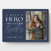 Ik Heb een Held die Ik Broer Noem Foto Aandenken Fotoplaat (voorkant)