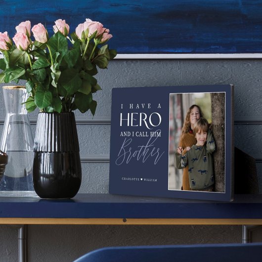 Ik Heb een Held Die Ik Broer Noem Fotocadeau Fotoplaat