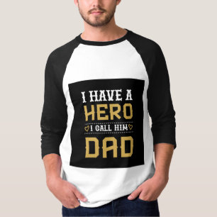 Ik Heb een Held Die Noem ik Vader Vaderdag T-shirt