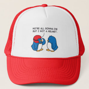 Ik heb een helm. trucker pet