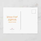 Ik heb een herfstvloed met struikgewas en pompoene aankondigingskaart (Achterkant)