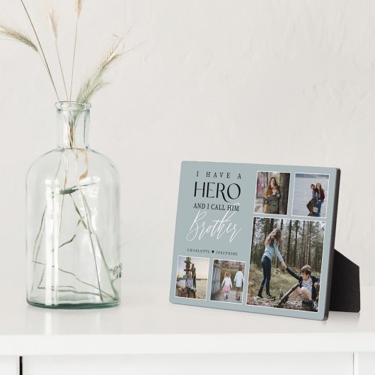 Ik heb een Hero die ik hem Broeder Foto Collage no Fotoplaat