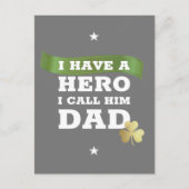 Ik heb een Hero die ik hem vader noem - Vaderdag Briefkaart (Voorkant)