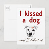 Ik heb een hond gekust briefkaart (Voorkant / Achterkant)