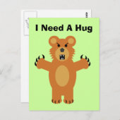 Ik heb een hug nodig briefkaart (Voorkant / Achterkant)