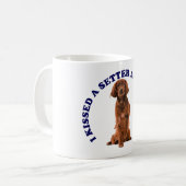 Ik heb een Ierse Setter gekust Koffiemok (Voorkant links)