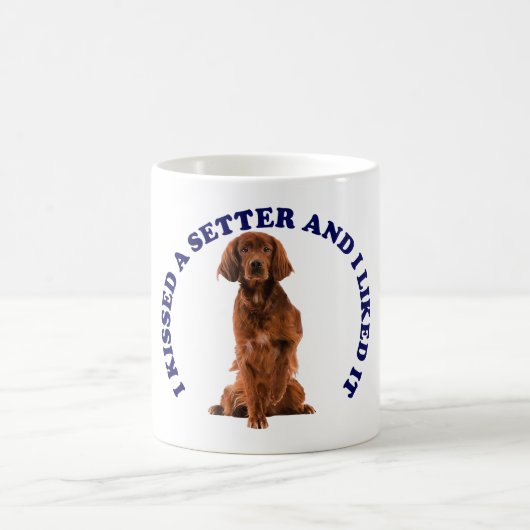 Ik heb een Ierse Setter gekust Koffiemok (Center)