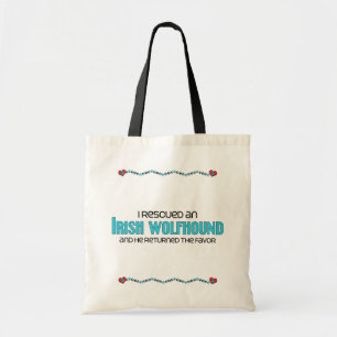 Ik heb een Ierse wolfshond gered (Mannelijke hond) Tote Bag