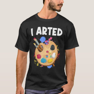 Ik heb een illustratie gemaakt van grafische schil t-shirt