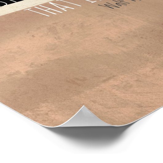 Ik heb een inspirerend literaire uitspraak van Wal Poster (Hoek)