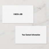 IK HEB EEN JOB NODIG VISITEKAARTJE (Voorkant / Achterkant)