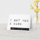 Ik heb een Kaart voor je, Sarcastic Happy Vaderdag (Gele Bloem)