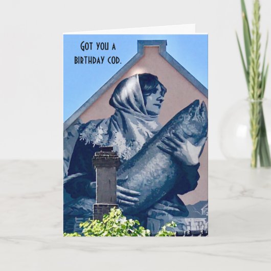 Ik heb een kabeljauw gevouwen Kaart voor je (Voorkant)