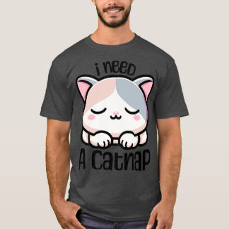Ik heb een katapje Schattige slapende kitten toon  T-shirt