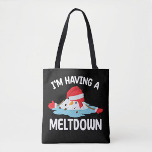 Ik heb een Kerstsmeltende Sneeuwman Sneeuw Tote Bag