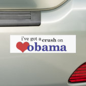 Ik heb een klap op Obama Bumpersticker (Op auto)