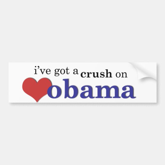 Ik heb een klap op Obama Bumpersticker (Voorkant)