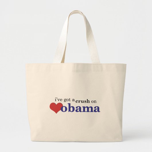 Ik heb een klap op Obama Grote Tote Bag (Voorkant)