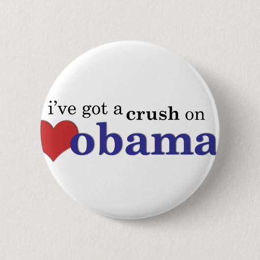 Ik heb een klap op Obama Ronde Button 5,7 Cm (Voorkant)