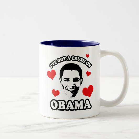 Ik heb een klap op Obama Tweekleurige Koffiemok (Rechts)