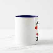 Ik heb een klap op Obama Tweekleurige Koffiemok (Center)