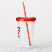 Ik heb een klein Drink probleem met vampiertanden Acryl Drinkbeker (Links)