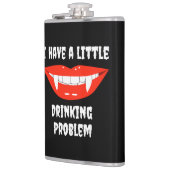 Ik heb een klein Drink probleem met vampiertanden Heupfles (Links)