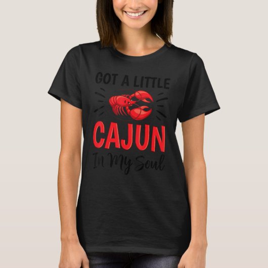 Ik heb een kleine Cajun in mijn sol Crayfish Fu T-shirt (Voorkant)