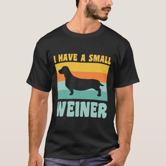 Ik heb een kleine Weiner Dachshund Papa Dachshund- T-shirt (Voorkant)
