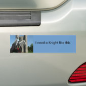 Ik heb een Knight nodig... Bumpersticker (Op auto)