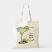 Ik heb een knuffel en een Margarita nodig Tote Bag (Achterkant)