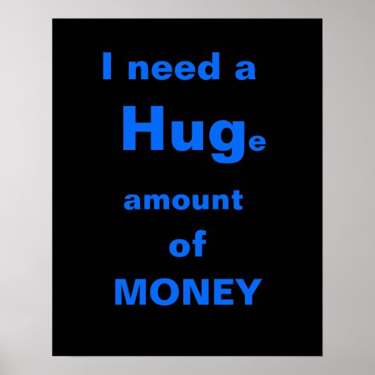 Ik heb een knuffel nodig poster (Voorkant)