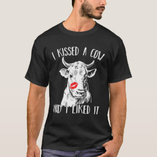 Ik heb een Koe gekust en ik vond het leuk T-shirt