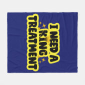 Ik heb een koning behandeling fleece deken (Voorkant (Horizontaal))