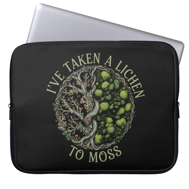 Ik heb een korstmos voor mos - Grappige natuur gra Laptop Sleeve (Voorkant)
