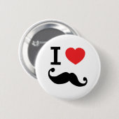 Ik heb een krakkige snor ronde button 5,7 cm (Voorkant /achterkant)