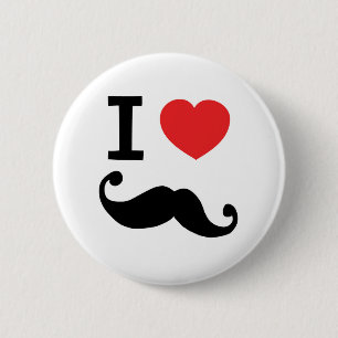 Ik heb een krakkige snor ronde button 5,7 cm