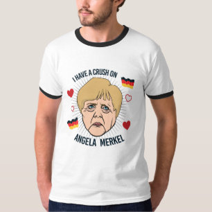 Ik heb een kreet op Angela Merkel - - T-shirt