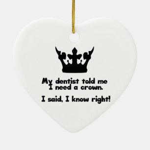 Ik heb een kroon nodig keramisch ornament