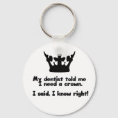 Ik heb een kroon nodig sleutelhanger (Voorkant)