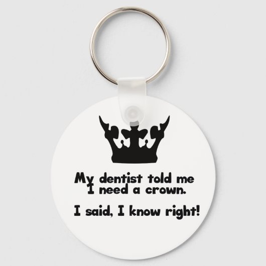 Ik heb een kroon nodig sleutelhanger (Voorkant)