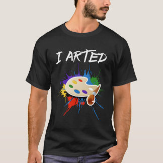 Ik heb een kunst T-shirt gemaakt