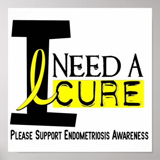 Ik heb een kure 1 endometriose nodig poster (Voorkant)
