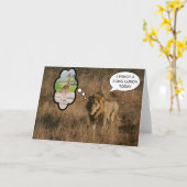 Ik heb een lange lunch fancy kaart (Gele Bloem)