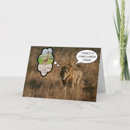 Ik heb een lange lunch fancy kaart