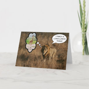 Ik heb een lange lunch fancy kaart