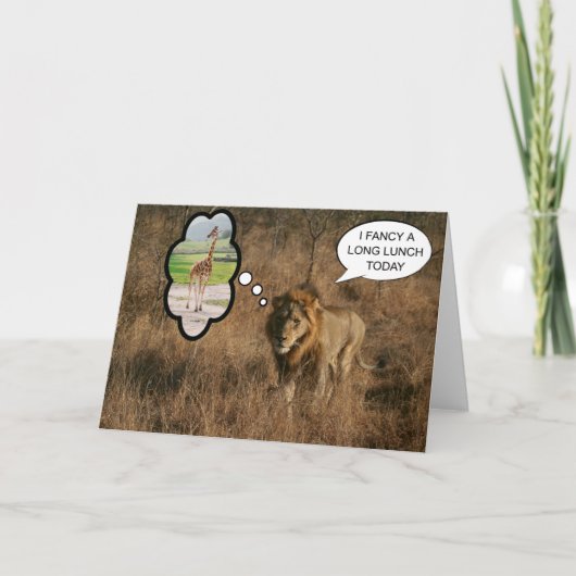 Ik heb een lange lunch fancy kaart (Voorkant)